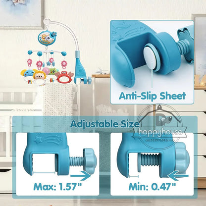 Musical Baby Crib Mobile – Lights, Music & Star Projection