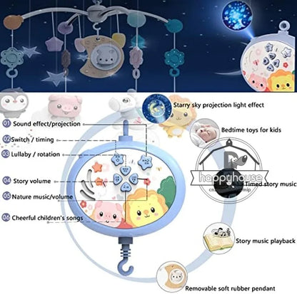 Baby Crib Mobile with Music & Lights – Soothing Sleep Aid