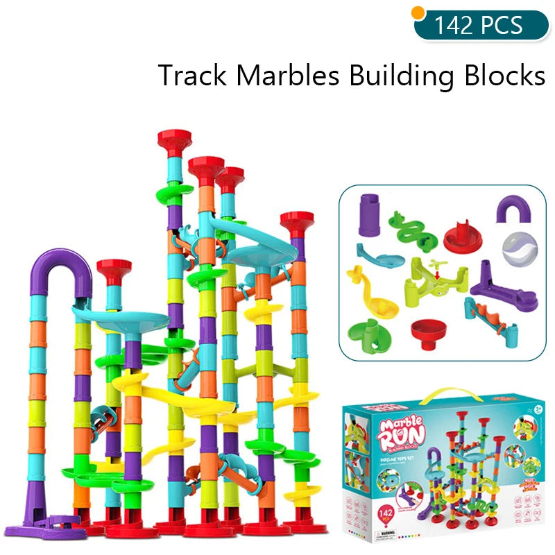 Marble Run Building Blocks Set – Creative STEM Fun
