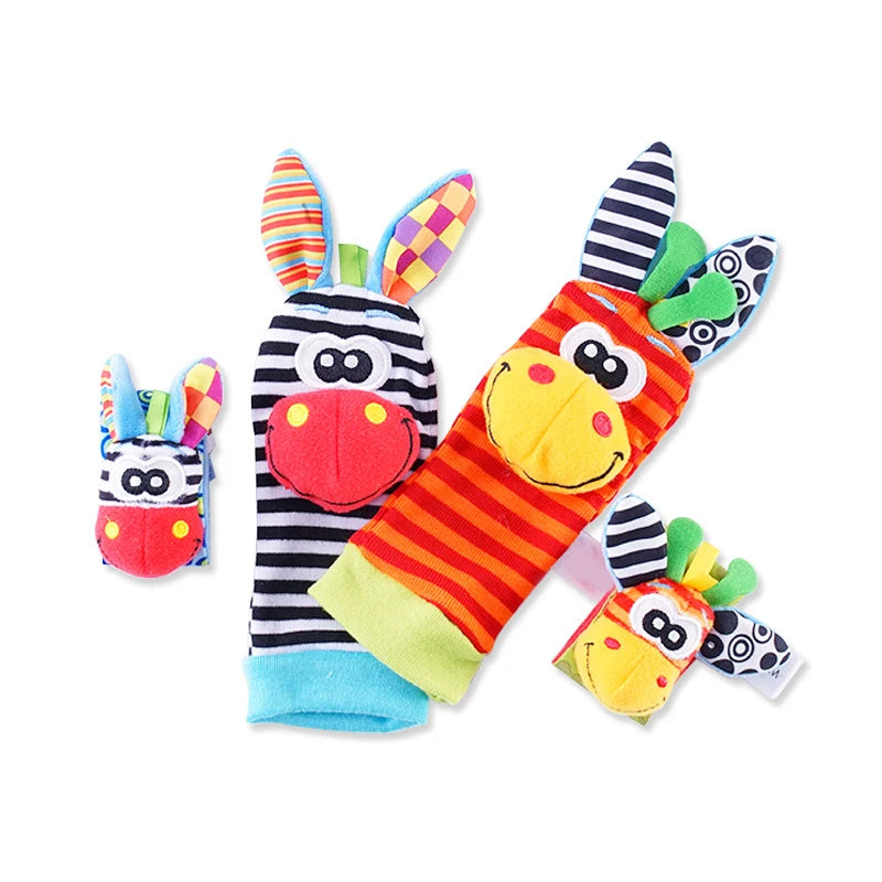 Baby Rattle Toys – Soft Wrist & Foot Socks for Infants