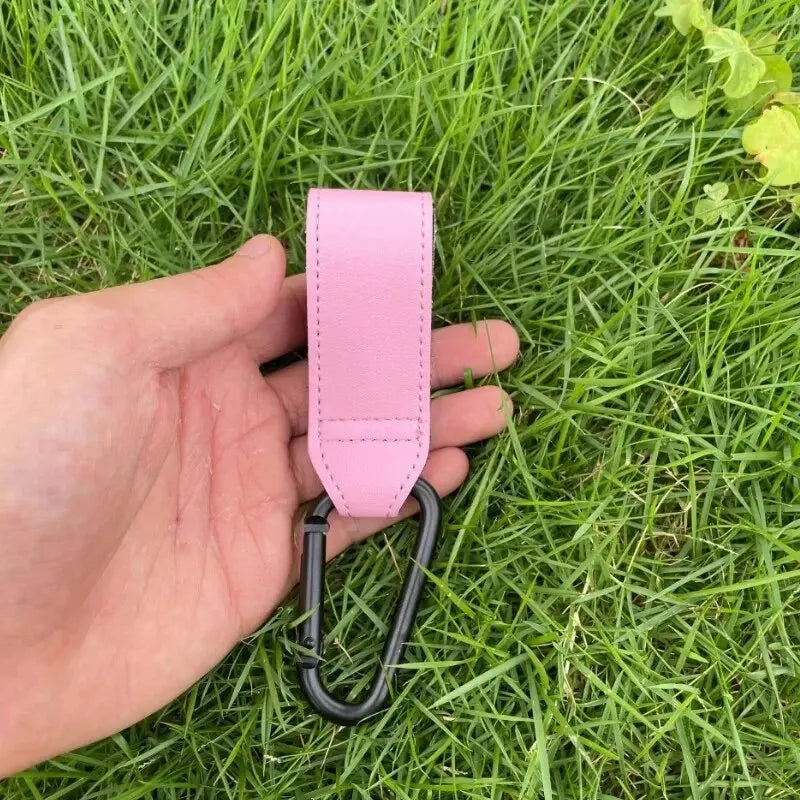 Stroller Hooks for Bags – Strong, PU Leather, Hands-Free Travel