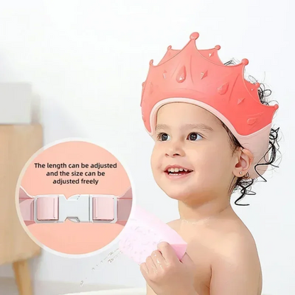 Baby Shower Cap with Adjustable Fit & Soft Ear Protection