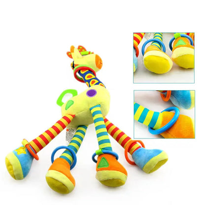 Baby Giraffe Plush Rattle – Soft Developmental Toy