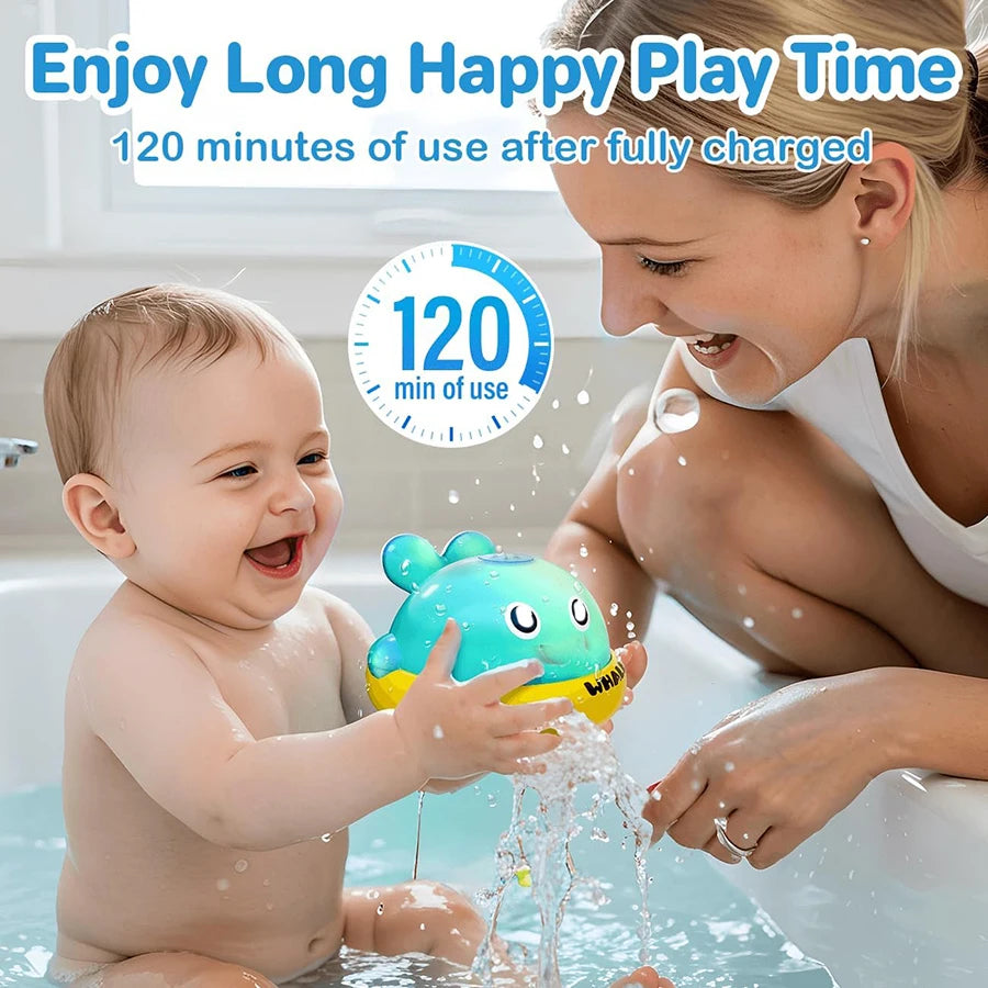 Baby Bath Toys – Light-Up Whale Sprinkler for Fun Play