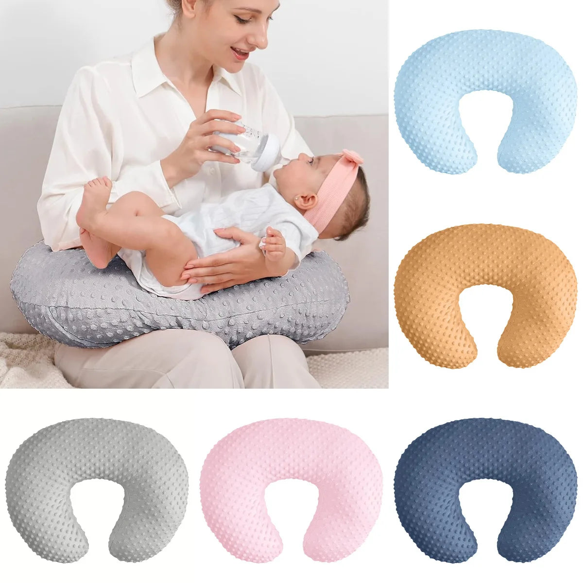 Baby Breastfeeding Pillow – Soft U-Shaped Nursing Support