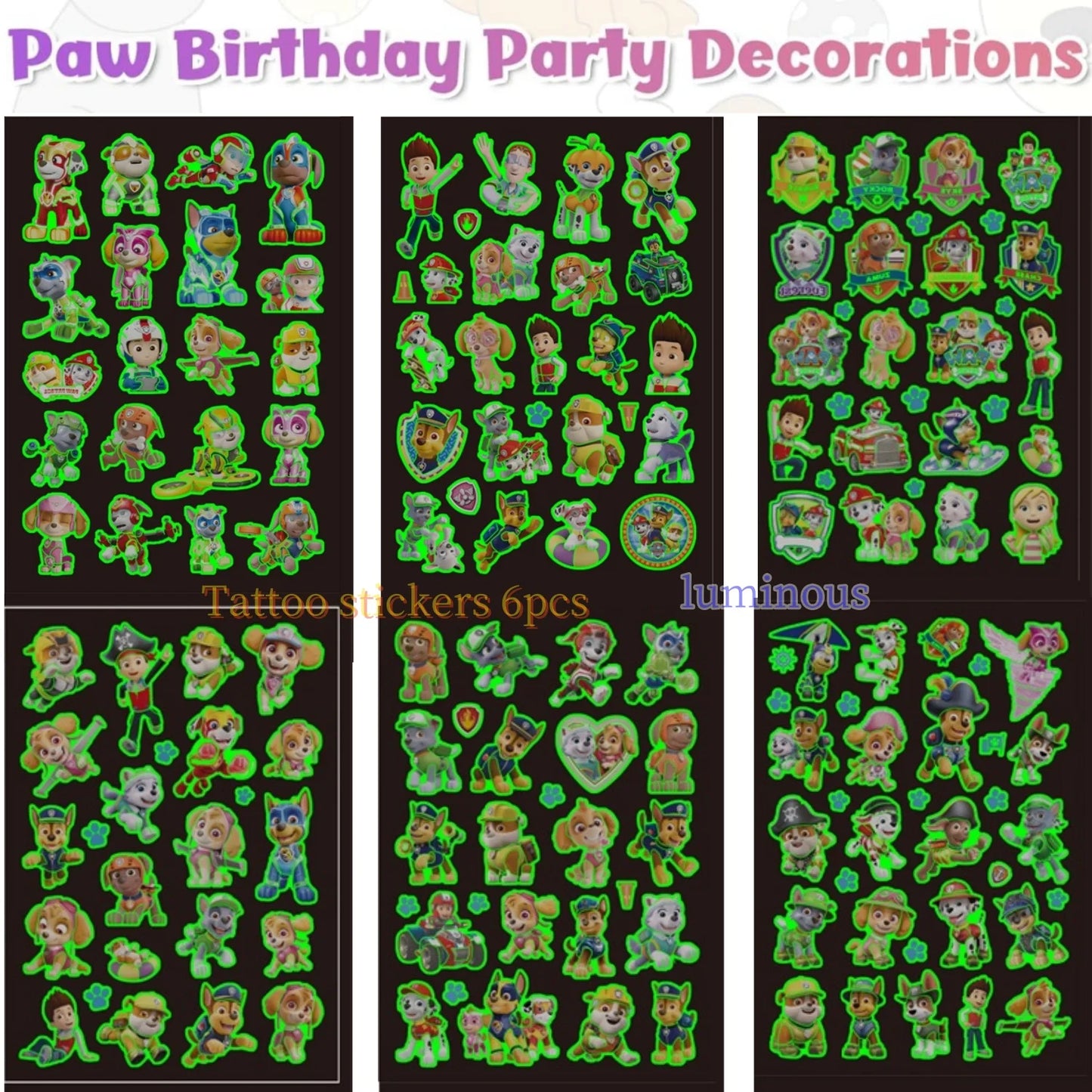 Paw Patrol Birthday Party Supplies – Skye Theme Tableware Set