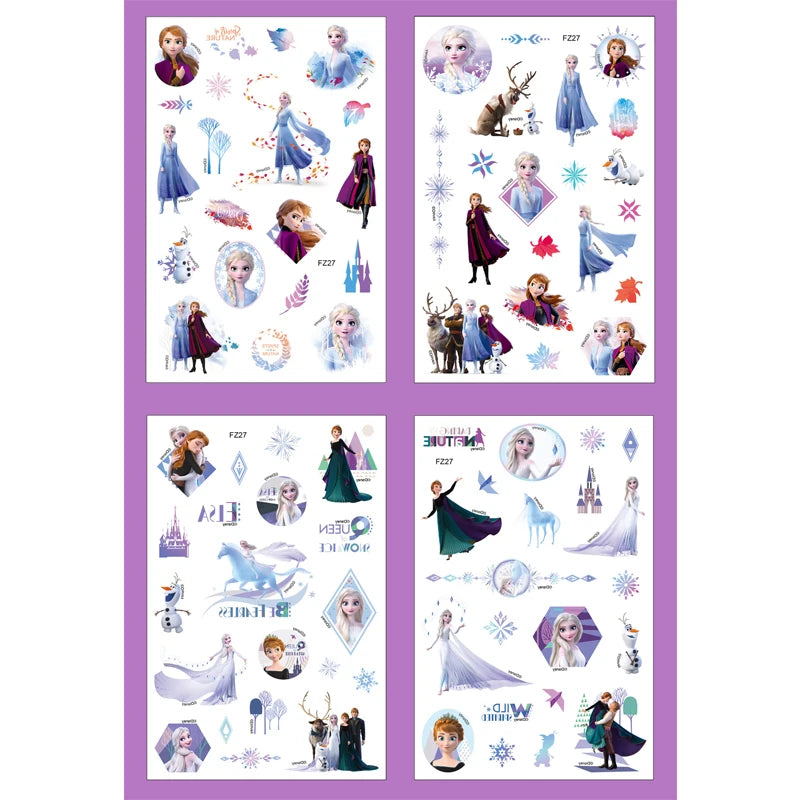 Temporary Tattoo Stickers for Kids – Cute Cartoon Party Fun