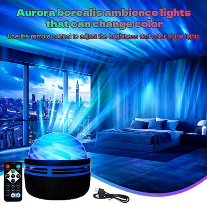 LED Galaxy Projector Night Light – Starry Sky Atmosphere Lamp
