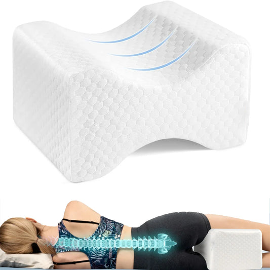 Memory Foam Leg Pillow for Side Sleepers & Pain Relief