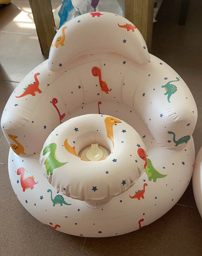 Inflatable Baby Seat for Safe Sitting & Feeding Support
