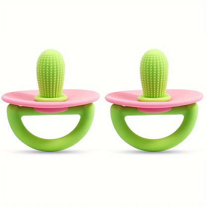 Silicone Teether Ring – Soft Pacifier for Gum Relief