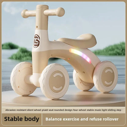Baby Balance Bike with Anti-Tip Design for Safe Learning