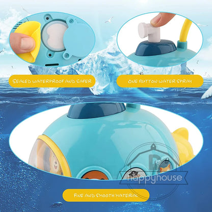 Baby Submarine Bath Toy – Electric Water Sprayer Fun