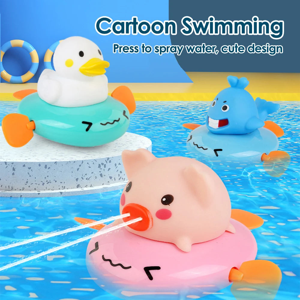 Baby Bath Toy Set – Fun Water Spraying Animal Toys