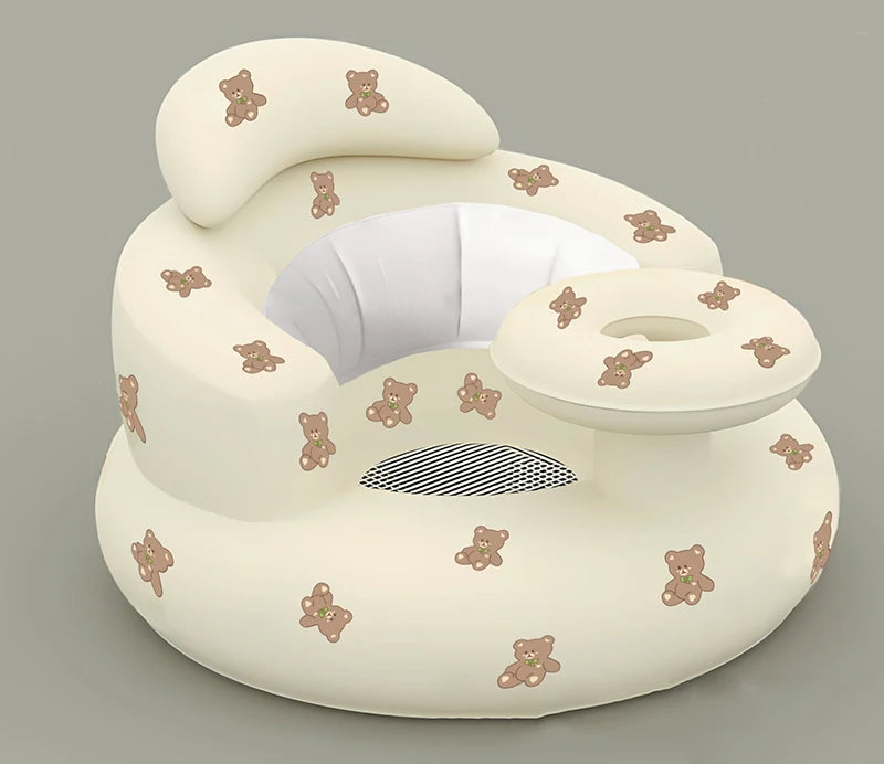 Inflatable Baby Seat for Safe Sitting & Feeding Support