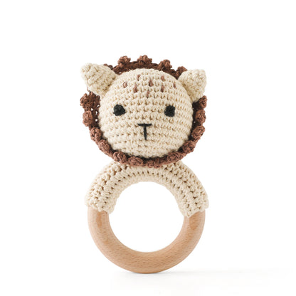 Baby Rattle Bear – Soft Crochet Montessori Toy