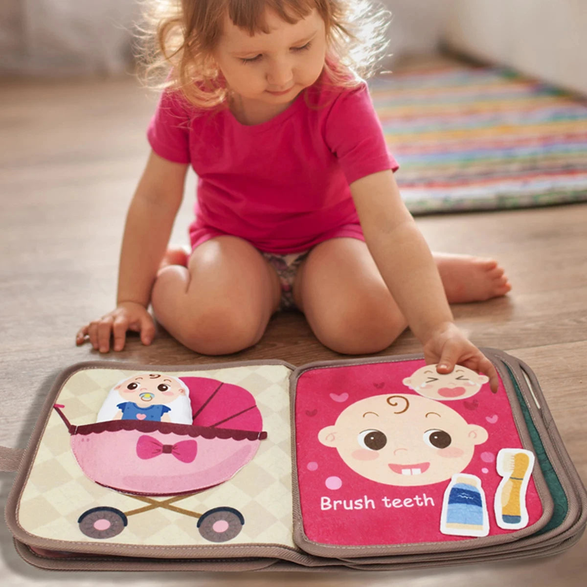 Montessori Busy Book – Early Learning Puzzle & Sensory Toy