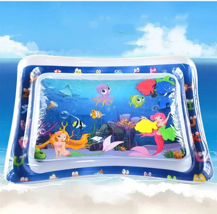 Baby Water Play Mat Inflatable Tummy Time Fun & Learning
