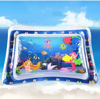 Baby Water Play Mat Inflatable Tummy Time Fun & Learning