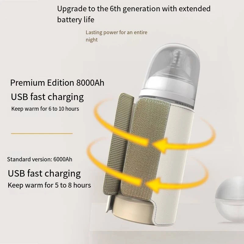 USB Baby Bottle Warmer Smart Temperature Control Sleeve