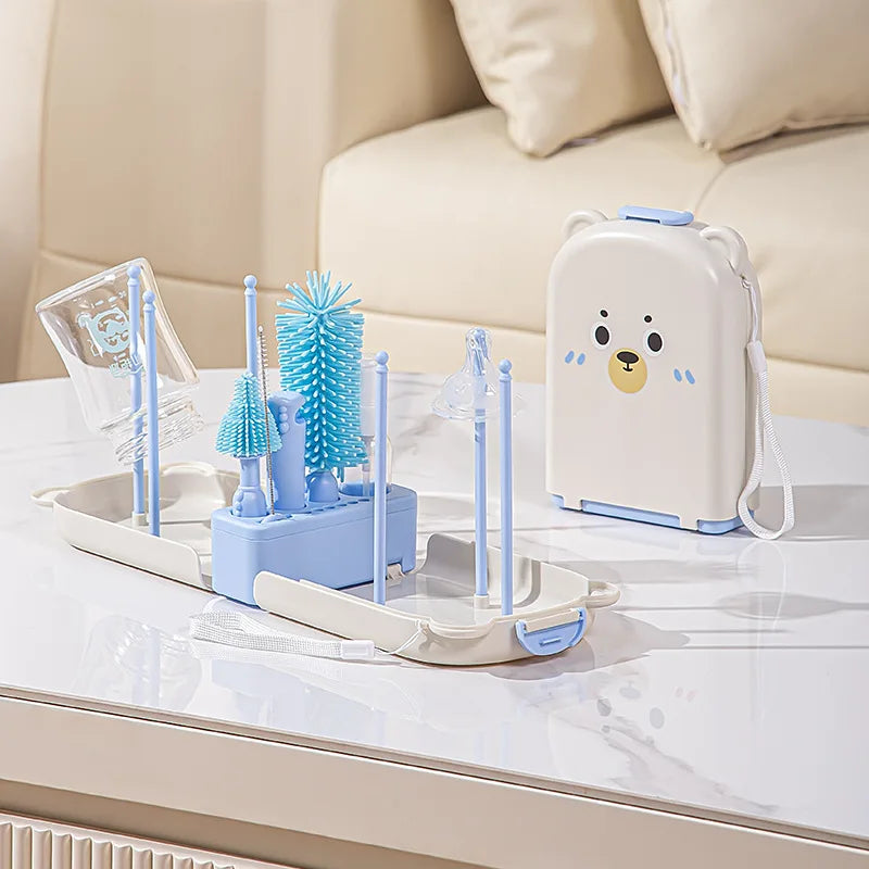 Travel Baby Bottle Brush Set – Safe & Easy Cleaning Kit