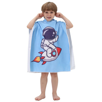Children’s Hooded Beach Towel – Quick-Dry Microfiber Comfort