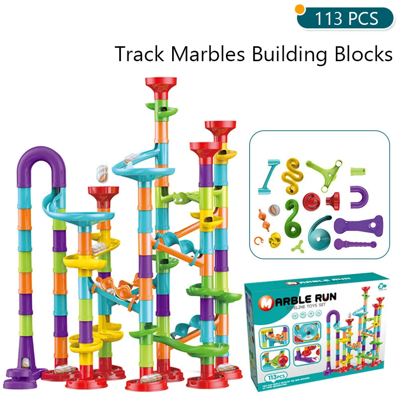 Marble Run Building Blocks Set – Creative STEM Fun