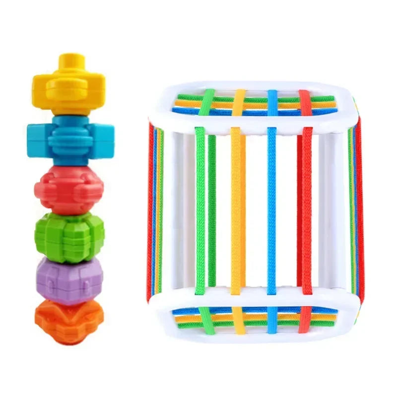 Montessori Baby Toys – Colorful Sensory Learning Blocks