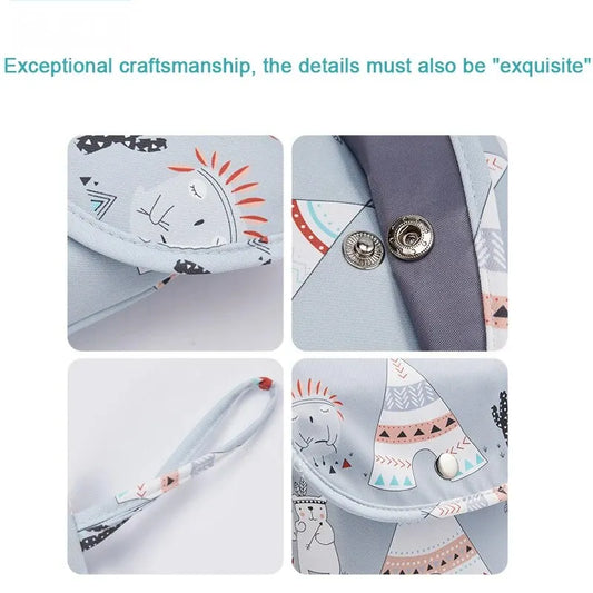 Waterproof Baby Diaper Bag with Wet & Dry Storage Pouch