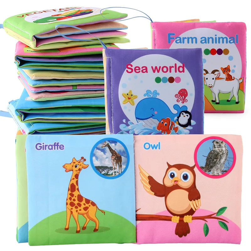 Baby Soft Cloth Book – Montessori 3D Educational Toy