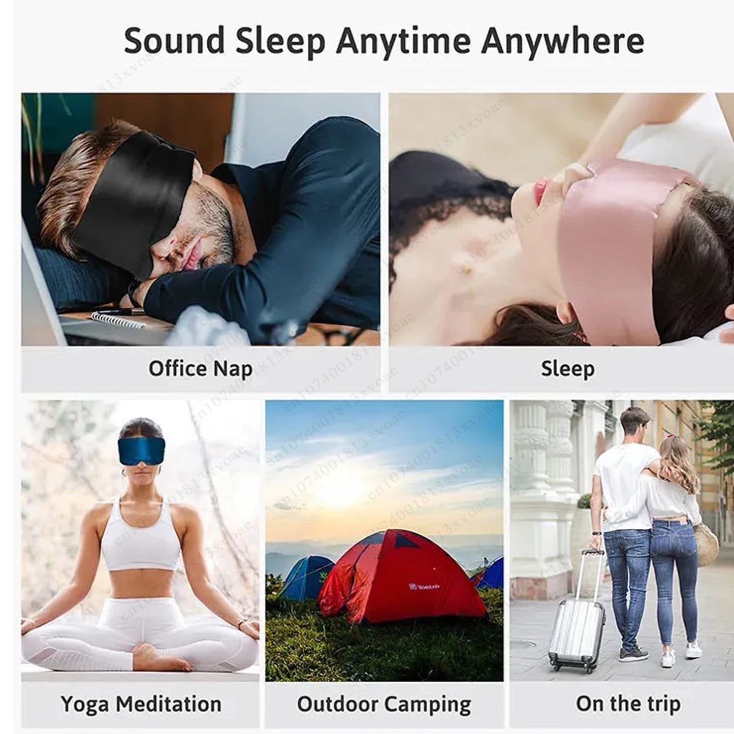 Sleep Mask for Light Blocking & Deep Rest Support