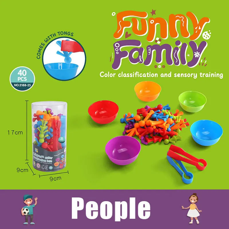 Montessori Animal Sorting Toys – Rainbow Learning Fun for Kids