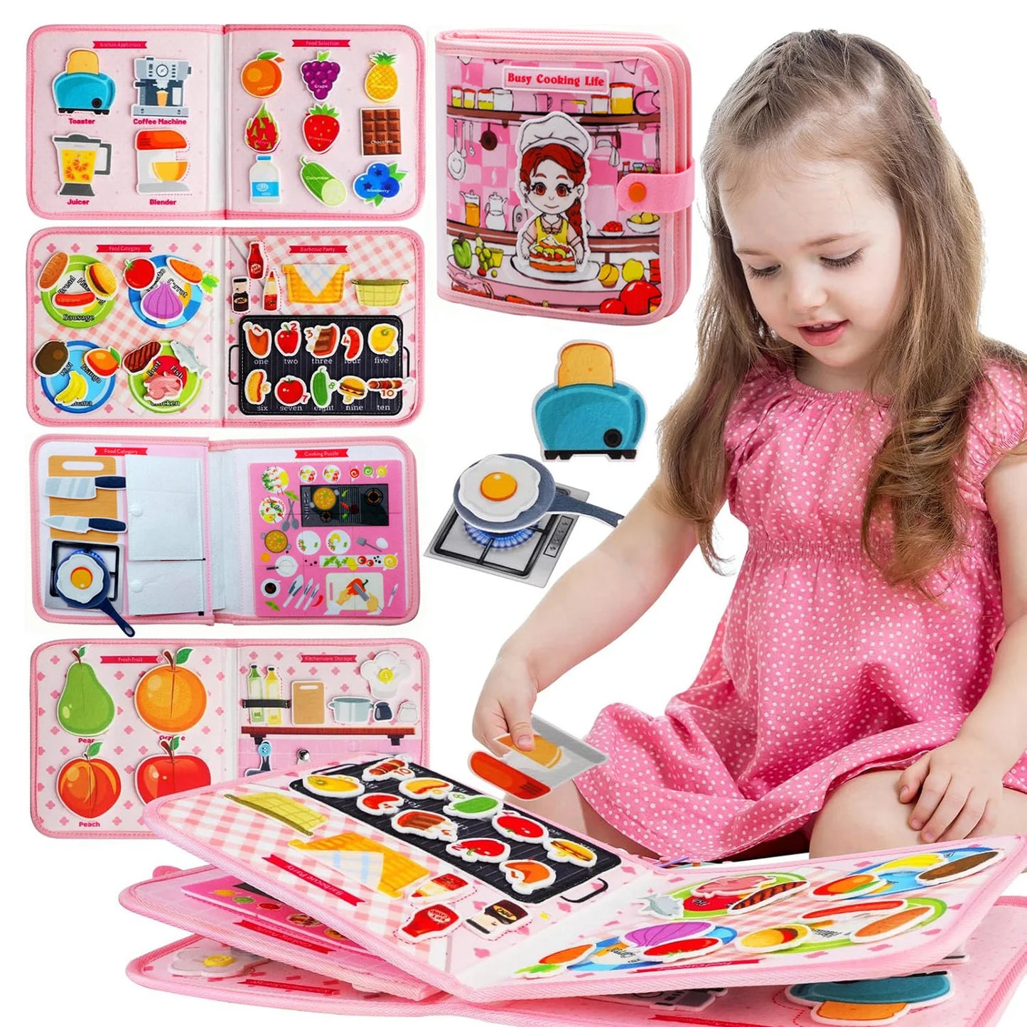 Montessori Busy Board Toys – Farm Animal Learning Fun