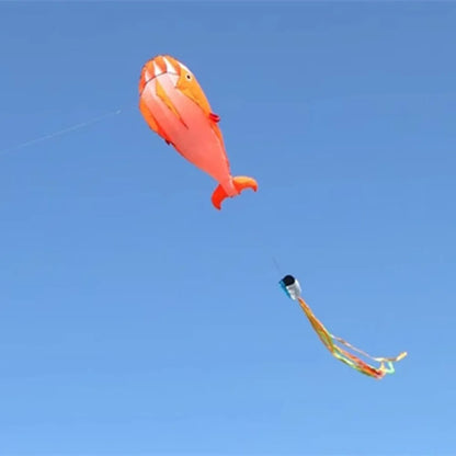 Whale Dolphin Kite 2.2m – Easy-Fly Outdoor Fun with Long Tail
