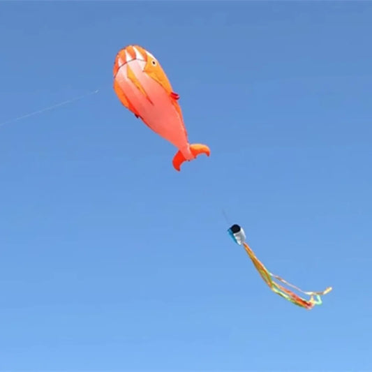 Whale Dolphin Kite 2.2m – Easy-Fly Outdoor Fun with Long Tail