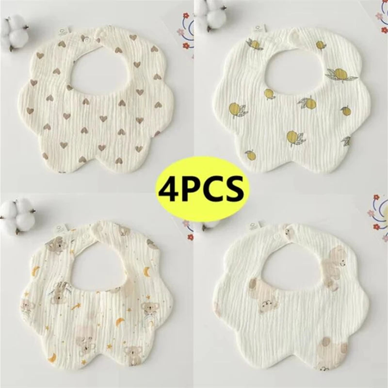 Newborn Baby Bib – Soft Drool Bandana for Mess-Free Feeding