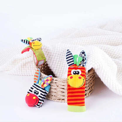 Baby Rattle Toys – Soft Wrist & Foot Socks for Infants