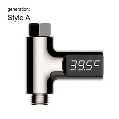 LED Water Shower Thermometer – Safe, Battery-Free Display