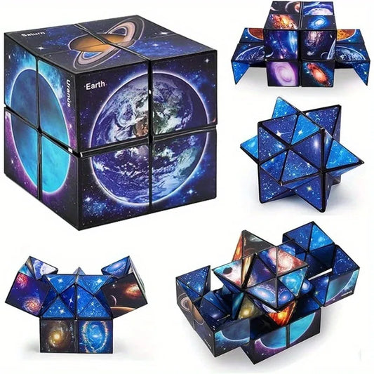 2 in 1 Star Sky Cube for Stress Relief & Creative Play