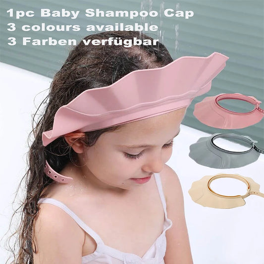 Baby Adjustable Shower Cap – Soft Waterproof & Ear Protection