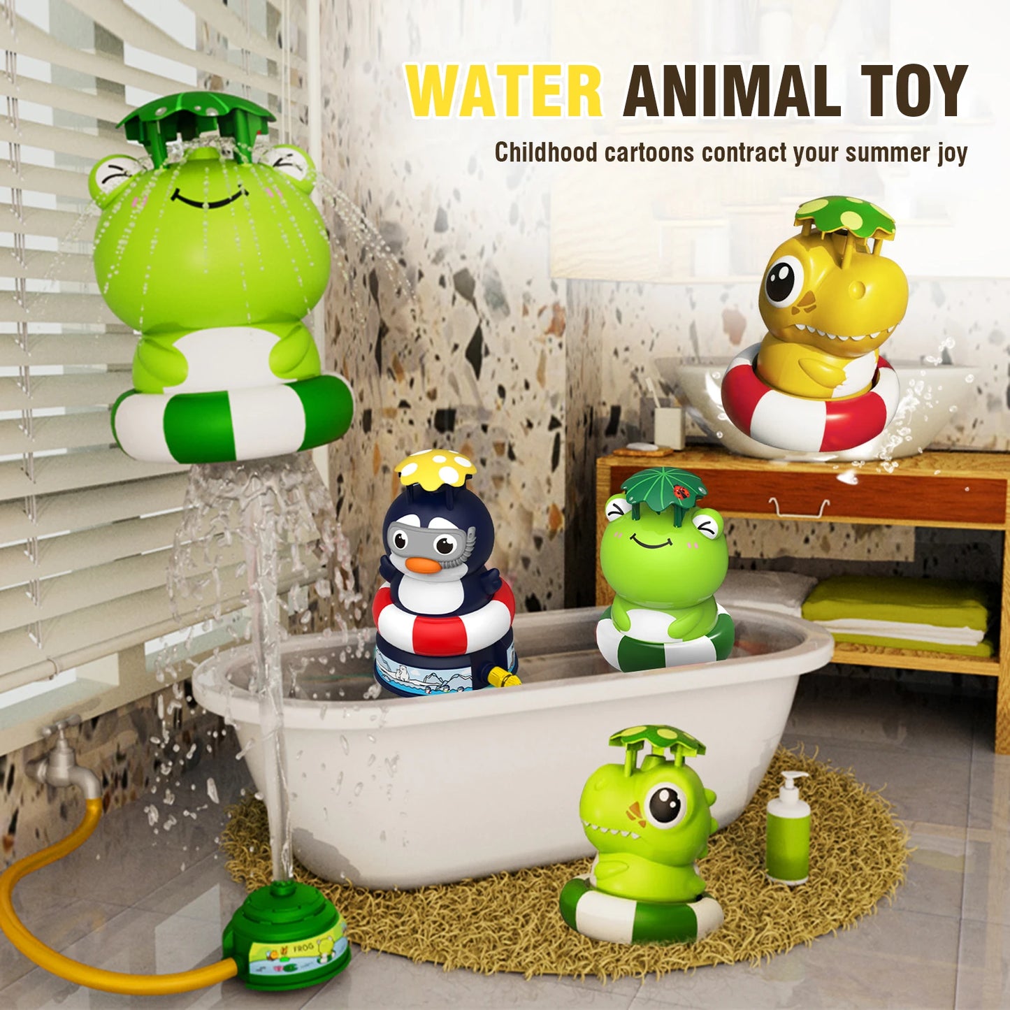 Outdoor Water Toy Sprinkler – Fun Cartoon Spray for Kids
