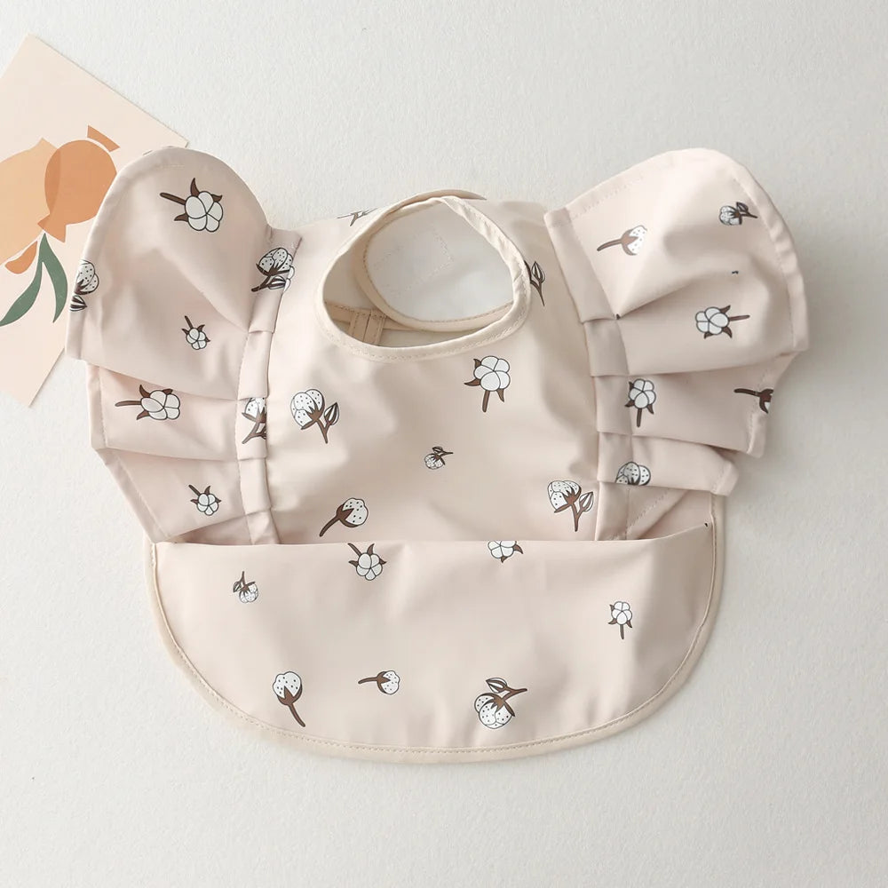Waterproof Baby Bib with Pocket – Easy Clean & Soft PU