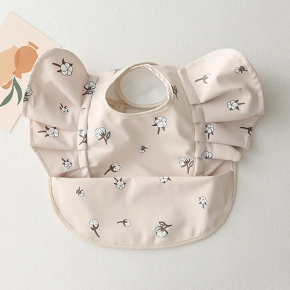 Waterproof Baby Bib with Pocket – Easy Clean & Soft PU