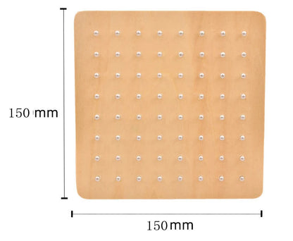 Wooden Geoboard Puzzle for Creative Math Learning Fun