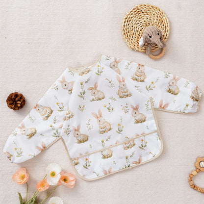 Waterproof Baby Bib with Sleeves – Cute Mess-Free Feeding