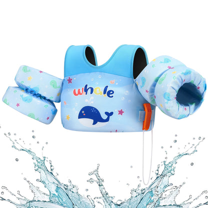 Kids Swim Vest with Arm Floats – Safe Buoyancy for Water