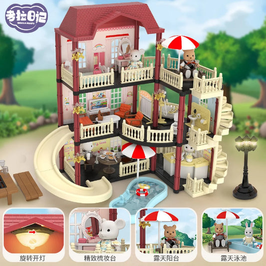 Miniature Dollhouse Princess Castle – Creative Pretend Play