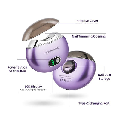 Electric Nail Clipper with UV Light – Safe & Easy Nail Care