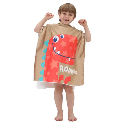 Children’s Hooded Beach Towel – Quick-Dry Microfiber Comfort