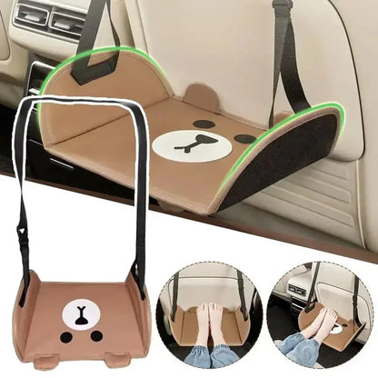 Car Rear Seat Foot Hammock for Comfortable Travel Support